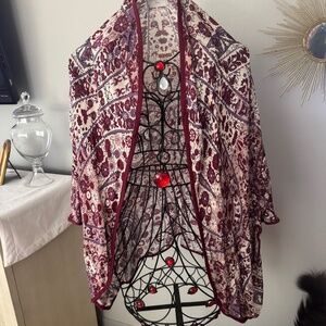 Jjill purple and pink kimono